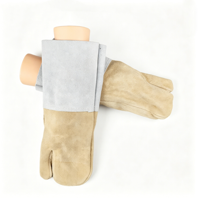 cow split leather welder mitten cow split leather welder mitten