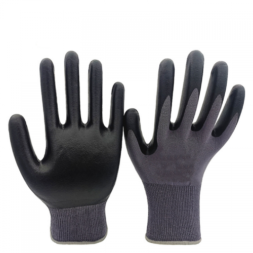 15g Nylon & Spandex General Purpose Work Gloves Nitrile Foam Coated Safety Gloves