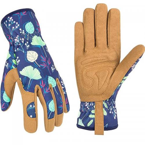 Ladies Microfiber Gardening Gloves, Puncture Resistant Soft Yard Work Gloves for Women